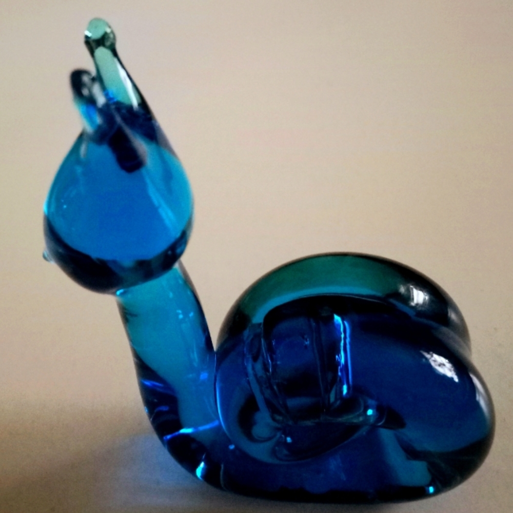 Blown glass snail